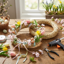 kohteita Olkikranssi kukkakauppoihin luoviin oven ja kausikoristeisiin 25/4 cm 2 kpl