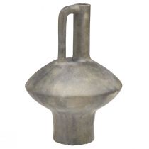 kohteita Keraaminen maljakko kannu antiikki look keraaminen harmaa ruoste H27cm