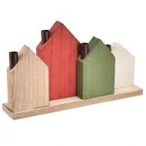 kohteita Kynttilänjalka Adventtiseppele sauva kynttilät talot 35cm H20cm