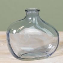 kohteita Pieni lasinen maljakko, kirkas, moderni minimaljakko, lasinen sininen, 11 × 6 × 10 cm, 3 kpl