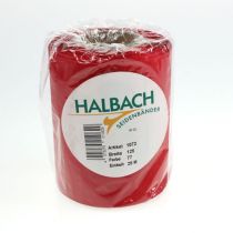 kohteita Punainen seppelenauha 125 mm x 25 m - Hautajaiskukkakauppaan, kirjaimiin ja koristeluun tarkoitettu nauha