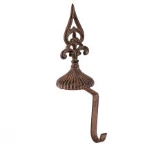 kohteita Seppeleteline ruosteinen vintage-teline seisovalle valuraudalle H29cm