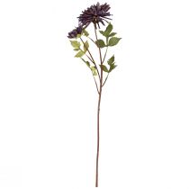 kohteita Keinotekoinen krysanteemi 2 kukkaa violetti Ø5/11cm L70cm