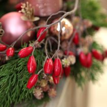 kohteita Keinotekoinen ruusunmarjaseppeleen koriste syksyinen seppele punainen Ø50cm