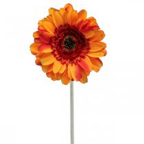 Tekogerbera kukka, tekokukka oranssi Ø11cm 50cm