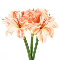 kohteita Keinotekoinen Knight&#39;s Star tekokukat Valkoinen Punaoranssi Amaryllis 40cm 3kpl