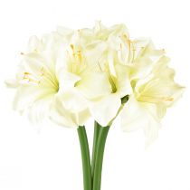 kohteita Keinotekoinen ritaritähti kuin aidot tekokukat valkoinen amaryllis 40cm 3kpl