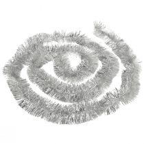 kohteita Säkenöivän hopean hopeanvärinen seppele 270cm – täydellinen juhlakoristeisiin – monipuolinen