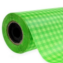 Mansettipaperi 37,5cm 100m Toukokuu vihreä ruutu