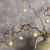 kohteita Metalliset riippuvat kukat romanttiseen sisä- ja ulkokoristeeseen, 6 cm, 6 kpl