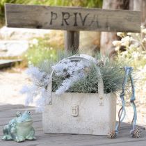 kohteita Metallinen kassi, moderni hyvän olon tunnelma sisä- ja ulkokäyttöön, 28 cm