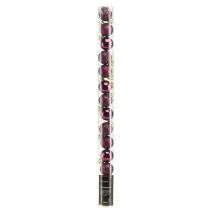 kohteita Mini joulupallot violetti muovi Ø3cm K3,5cm 14 kpl