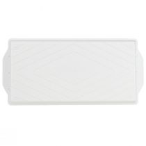 kohteita OASIS® Valkoinen voileipätarjotin kukka-asetelmiin ja koristeluun 23x11x2,5cm 25-osainen setti