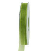 Organzanauha sammaleen vihreä 1,5cm 50m