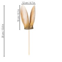 kohteita Pääsiäiskoristeet, pupunkorvat, nostalgisia puutarhakeppejä puutarhan kaunistamiseen pääsiäisenä, 35 cm, 2 kpl