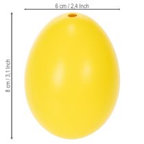 kohteita Pääsiäismunakoriste, aitoja hanhenmunia keväiseen huonesisustukseen, 8 cm, 10 kpl