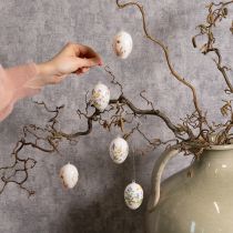 kohteita Pääsiäismunat keväisin ja kukka-aihein, korkealaatuiset pääsiäiskoristeet, 6 cm, 6 kpl