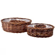 kohteita Luonnolliset pajusormukset kahdessa koossa - 32 cm ja 25 cm - Ihanteellinen kattaukseen - 2 kpl setti