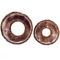 kohteita Pajun istutusrenkaat Ø32/25cm, 2 kpl, rustiikkinen luonnonvärinen koristelu