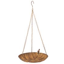 kohteita Koristeellinen riippuva kulho, puutarhakoriste, ruosteenvärinen, Ø31cm, P62cm