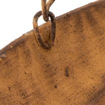 kohteita Koristeellinen riippuva kulho, puutarhakoriste, ruosteenvärinen, Ø31cm, P62cm