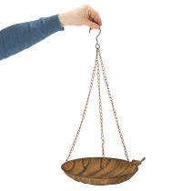 kohteita Koristeellinen riippuva kulho, puutarhakoriste, ruosteenvärinen, Ø31cm, P62cm
