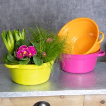 kohteita Peltiruukku, keväinen olohuoneen koriste, 25 cm, 3 kpl