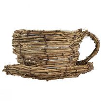 kohteita Kukkakupissa lautanen, ruukku, viiniköynnös, luonnollinen Ø19cm, korkeus 9cm