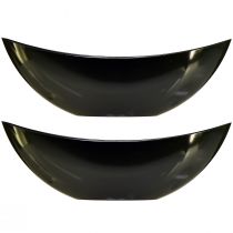 kohteita Tyylikäs venekulho tummanvihreänä - täydellinen istutukseen - 39cm 2kpl