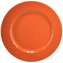 kohteita Oranssit muovilautaset – 28 cm – Ihanteellinen juhliin ja koristeluun – 4 kpl pakkaus