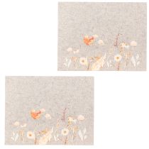 kohteita Huopamattoja kukkakuvioidulla – tyylikkäät pöytämatot luonnolliseen koristeluun 45x35cm 2 kpl
