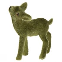 kohteita Hirven koristefiguurit Jouluvihreä parvipeura fawn kanssa setissä H9/5,5cm 4 kpl