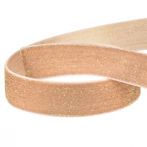 kohteita Samettinauha glitter pinkki kulta koristenauha sametti 20mm 10m