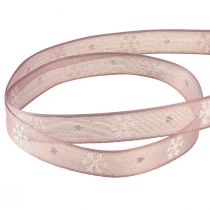 kohteita Koristeellinen nauha lumihiutaleet koristenauha pinkki L15mm L15m