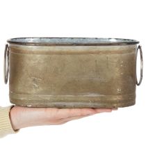 kohteita Metalliset kukkaruukut ja -astiat, vintage retro tyyli, P 22,5cm/27cm/31cm