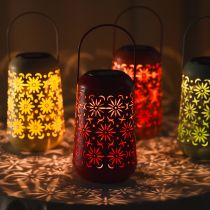kohteita Aurinkokäyttöinen kukkakuvioinen lyhty romanttisiin puutarhailtoihin, 26 cm