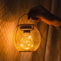 kohteita Aurinkokennolla toimiva lyhty, koristeellinen LED-valaistus, energiansäästöinen, ihanteellinen ulkokäyttöön, 12 cm