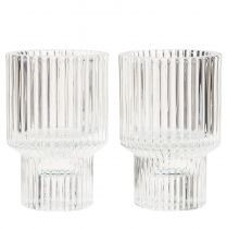 kohteita Tikkukynttilänjalka lasikynttilänjalka Ø5cm K8cm 4 kpl