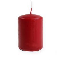 Pilarikynttilät punaiset kynttilät H70mm Ø50mm 12kpl