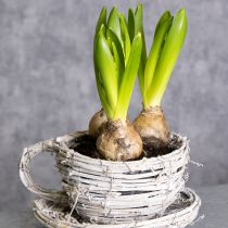 kohteita Luonnonmateriaalista valmistettu teekuppi, jossa on maalaismainen viehätysvoima, sopii erinomaisesti sisätilojen sisustukseen 13 cm