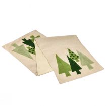 kohteita Pöytäliina Joulukuuset vihreät 140x41,5cm