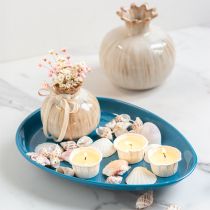 kohteita Metallinen pöytäkulho, elegantti ja toimiva sisustuselementti olohuoneeseen, 28 cm