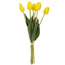 kohteita Keinotekoiset tulppaanit realistiseen keväiseen koristeluun olohuoneessa tai toimistossa, 40 cm, 7 kpl