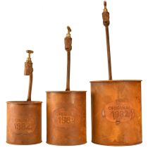 kohteita Istutuspatina koristemetallia hanalla H25/37/43cm setti 3 kpl