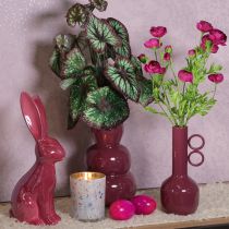 kohteita Moderni, taiteellinen maljakko pitkällä kaulalla ja pyöreillä kahvoilla tyylikkääseen sisustukseen, 24 cm