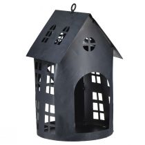 kohteita Birdhouse antiikkiharmaa metalli 30x15 cm