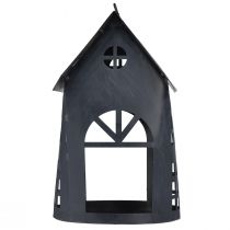 kohteita Birdhouse antiikkiharmaa metalli 30x15 cm