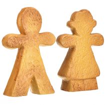kohteita Joulukoristeet piparkakkumies ja -nainen keraaminen 16 cm setti, 2 osaa