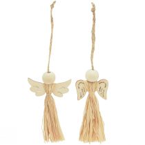 kohteita Jouluenkeli Joulukuusikoristeet enkeli raffia 11cm 12 kpl