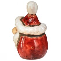kohteita Keraaminen Joulupukin figuuri, punainen, 7cm – Juhlajoulukoristeet – 6 kpl